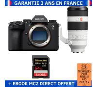 Sony A9 III + FE 100-400mm f/4.5-5.6 GM OSS + 1 SanDisk 64GB Extreme PRO UHS-II SDXC 300 MB/s + Ebook '20 Techniques pour Réussir vos Photos' - Appareil Photo Professionnel