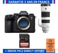 Sony A9 III + FE 200-600mm f/5.6-6.3 G OSS + 1 SanDisk 512GB Extreme PRO UHS-II SDXC 300 MB/s + Ebook '20 Techniques pour Réussir vos Photos' - Appareil Photo Professionnel