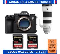 Sony A9 III + FE 200-600mm f/5.6-6.3 G OSS + 2 SanDisk 128GB Extreme PRO UHS-II SDXC 300 MB/s + Ebook '20 Techniques pour Réussir vos Photos' - Appareil Photo Professionnel