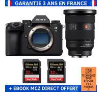 Sony A9 III + FE 24-70mm f/2.8 GM II + 2 SanDisk 32GB Extreme PRO UHS-II SDXC 300 MB/s + Ebook '20 Techniques pour Réussir vos Photos' - Appareil Photo Professionnel