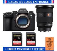 Sony A9 III + FE 24-70mm f/2.8 GM II + 2 SanDisk 64GB Extreme PRO UHS-II SDXC 300 MB/s + Ebook '20 Techniques pour Réussir vos Photos' - Appareil Photo Professionnel