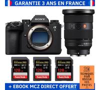 Sony A9 III + FE 24-70mm f/2.8 GM II + 3 SanDisk 128GB Extreme PRO UHS-II SDXC 300 MB/s + Ebook '20 Techniques pour Réussir vos Photos' - Appareil Photo Professionnel