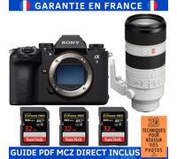 Sony A9 III + FE 70-200mm f/2.8 GM OSS II + 3 SanDisk 32GB Extreme PRO UHS-II SDXC 300 MB/s + Ebook '20 Techniques pour Réussir vos Photos' - Appareil Photo Hybride Sony