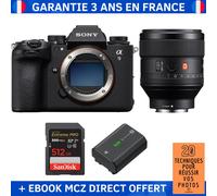 Sony A9 III + FE 85mm f/1.4 GM + 1 SanDisk 512GB Extreme PRO UHS-II SDXC 300 MB/s + 1 Sony NP-FZ100 + Ebook '20 Techniques pour Réussir vos Photos' - Appareil Photo Professionnel