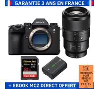 Sony A9 III + FE 90mm f/2.8 Macro G OSS + 1 SanDisk 32GB Extreme PRO UHS-II SDXC 300 MB/s + 1 Sony NP-FZ100 + Ebook '20 Techniques pour Réussir vos Photos' - Appareil Photo Professionnel