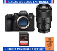 Sony A9 III + FE 90mm f/2.8 Macro G OSS + 1 SanDisk 512GB Extreme PRO UHS-II SDXC 300 MB/s + Ebook '20 Techniques pour Réussir vos Photos' - Appareil Photo Professionnel