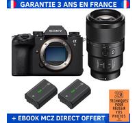 Sony A9 III + FE 90mm f/2.8 Macro G OSS + 2 Sony NP-FZ100 + Ebook '20 Techniques pour Réussir vos Photos' - Appareil Photo Professionnel