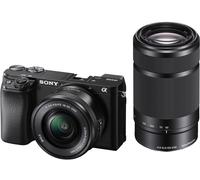 Sony α 6100 + 16-50mm + 55-210mm MILC 24,2 MP CMOS 6000 x 40000 pixels Noir