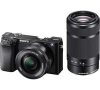 Appareil photo hybride Sony Alpha A6100 noir + objectif Sony E PZ 16-50 mm f/3.5-5.6 OSS + objectif Sony E 55-210 mm f/4.5-6.3 OSS Noir