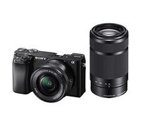 Sony Alpha 6100 | Appareil Photo Numérique Hybride APS-C en kit Objectifs Zoom E 16-50mm f/3.5-5.6 PZ OSS et E 55-210mm f/4.5-6.3 OSS ( AF en 0.02s, Suivi des Yeux, Vidéo 4K, Ecran Selfie Vlogging )