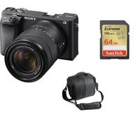 Sony Alpha 6400 Black + SEL 18-135mm F3.5-5.6 OSS Black + 64GB + Bag