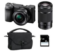 SONY ALPHA 6400 NOIR + 16-50 + 55-210 + Sac + SD 8 Go