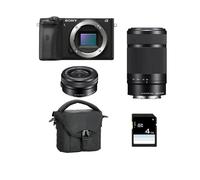SONY ALPHA 6600 NOIR + 16-50 + 55-210 + Sac + SD 8 Go