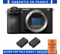Sony Alpha 6700 ( A6700 ) + 2 Sony NP-FZ100 + Guide PDF MCZ DIRECT '20 TECHNIQUES POUR RÉUSSIR VOS PHOTOS