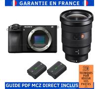 Sony Alpha 6700 ( A6700 ) + FE 16-35mm f/2.8 GM + 2 Sony NP-FZ100 + Guide PDF MCZ DIRECT '20 TECHNIQUES POUR RÉUSSIR VOS PHOTOS