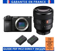 Sony Alpha 6700 ( A6700 ) + FE 50mm f/1.2 GM + 2 Sony NP-FZ100 + Guide PDF MCZ DIRECT '20 TECHNIQUES POUR RÉUSSIR VOS PHOTOS