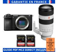Sony Alpha 6700 ( A6700 ) + FE 70-200mm f/2.8 GM OSS II + 2 SanDisk 128GB Extreme PRO UHS-II SDXC 300 MB/s + Guide PDF MCZ DIRECT '20 TECHNIQUES POUR RÉUSSIR VOS PHOTOS