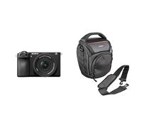 Sony Alpha 6700 (APS-C) - Appareil Photo Hybride avec Objectif 16-50 mm II - autofocus IA, stabilisation 5 Axes, vidéo 4K 120p, écran Tactile + LCS-AMB Housse de Transport Souple pour Reflex et Bridge