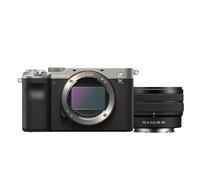 Sony a7C ILCE-7 ppareil photo numérique - sans miroir - 24.2 MP - Cadre plein - 4K / 30 pi/s - 2.1x zoom optique objectif 28 - 60 mm - Wireless LAN, NFC, Bluetooth - argent