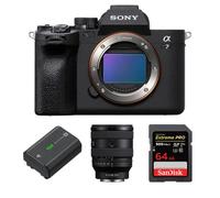 Sony Boîtier Alpha A7 Mark IV + FE 20-70 mm F4 G + Sony NP-FZ100 + SanDisk 64 Go