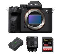 Sony Alpha A7 Mark IV Appareil photo + FE 50mm f1.4 GM + batterie NP-FZ100 + SanDisk 128 Go Extreme Pro SDXC UHS-II U3 300 Mo/s