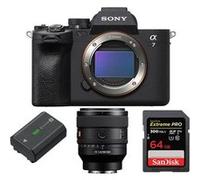 Sony Alpha A7 Mark IV Boitier Noir + FE 50 mm f 1.4 GM + Batterie rechargeable Sony NP-FZ100 + SanDisk 64GB Extreme Pro SDXC UHS-II U3 V90 300MB/s Noir G