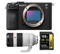 Sony Alpha A7C II Corps Noir + Sony FE 100-400mm f4.5-5.6 GM OSS + Lexar 128Go Carte mémoire SDXC professionnelle 1800x UHS-II