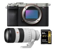 Sony Alpha a7CR (argent) Appareil photo sans miroir+Sony FE 100-400mm f4.5-5.6 GM OSS+Lexar 64Go Professional 2000x UHS-II SDXC Carte mémoire