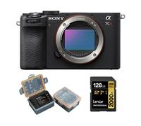 Sony Alpha a7CR (noir) Appareil photo sans miroir+carte mémoire Lexar 128Go Professional 2000x UHS-II SDXC+Kingma 2000 mAh (Sony NP-FZ100) batterie
