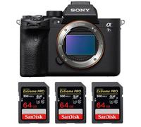 Sony Alpha a7S III Nu + 3 SanDisk 64GB Extreme PRO UHS-II SDXC 300 MB/s Garantie 2 ans
