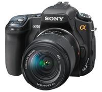 Sony Alpha DSLRA350K 14.2MP Cam ra SLR num rique avec stabilisation d'image super stableshot DT 18-70 mm f / 3,5-5,6 lentille zoom