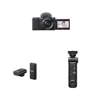 Sony Alpha ZV-E10 APS-C Vlog Camera avec Objectif 16-50mm, Micro sans Fil ECM-W2BT et Poignée GP-VPT3 - Vidéo 4K, Écran Orientable, Autofocus Œil en Temps Réel, Kit Complet pour Vlogging et Streaming