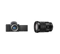 Sony Alpha ZV-E10 | Caméra Vlog à Objectif Interchangeable sans Miroir APS-C (écran pivotant pour Le vlogging, vidéo 4K) Noir + SELP18105G E PZ 18-105 mm f/4.0 G | Objectif Zoom APS-C