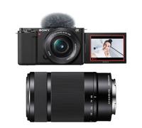 SONY ALPHA ZV-E10 NOIR + 16-50 + 55-210 Garanti 3 ans