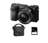 Sony appareil photo hybride alpha 6100 noir + 16-50 + sac + sd 8 go