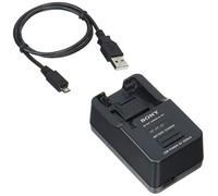 Sony BCTRX Chargeur de Batterie Noir - Chargeurs de Batterie (100-240 V, 50/60 Hz, 4.2 V, 7 A, 1,5 h, 54 mm)