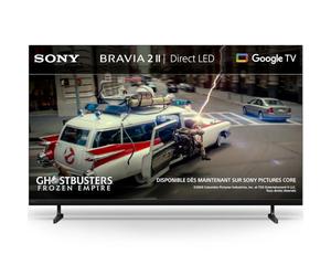 Sony BRAVIA 2ⅡTV 65 Pouces; Smart TV 4K (Google TV); processeur X1; Conversion ascendante 4K; Compatible Dolby Atmos et DTS:X; Compatible PS5; modèle 65S25M2; année 2026