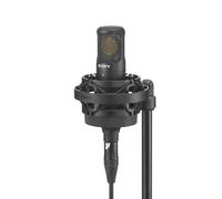 Sony C-80 Microphone à condensateur unidirectionnel | Micro pro audio, unidirectionnel, 20 Hz - 20 kHz, capsule à double membrane, structure anti-vibration - Noir