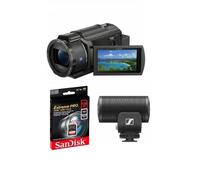 Sony - Caméscope FDR-AX43A + Microphone MKE 200 + Carte 128Go