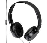 Sony Écouteurs MDR-ZX110AP – circum-aural filaires avec micro – jack 3,5 mm – noir