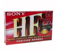 Sony Cassette audio compact Type 1 (position normal) HF 60 minutes C60HF