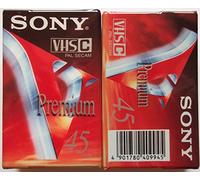 Sony Cassette VHS-C pour caméscope Qualité Premium 45 mn EC45V