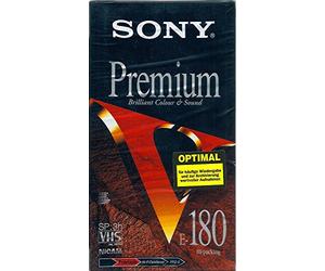 Sony Cassette VHS Série V Premium 180 minutes E180V