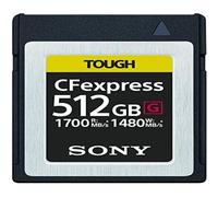 Sony CEB-G512 Carte mémoire CFexpress Ultra Rapide 512 Go 1 700 Mo/s 1 480 Mo/s
