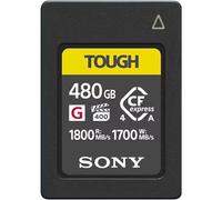Sony CFexpress Type A 480 Go Tough (CEAG480T) - VPG400 High Speed G Series, 1 800 Mo/s en Lecture, 1 700 Mo/s, IP57 - Parfaite vidéo 4K/8K & la Photographie à Grande Vitesse