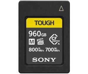 Sony CFexpress Tough M Series Carte mémoire numérique Type A 960 Go (1 to) Lecture 800 Mo/s Écriture 700 Mo/s [CEAM960T]