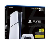 Sony Console PlayStation 5 Slim Digital avec Manette PS5 sans fil Dualsense - Blanc - Version EU
