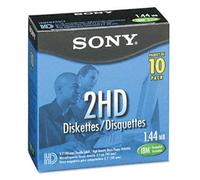Sony Disquette 3,5 pouces Haute densité formaté PC 1,44 MB 10MFD