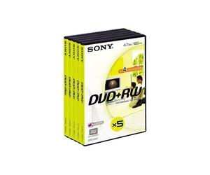Sony DPW-120AVD - 5 x DVD+RW - 4.7 Go 1x - boîtier pour DVD vidéo