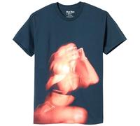 Dua Lipa Merch Illusion T-Shirt Unisexe Officiel Merch Illusion, Bleu crépuscule, XXL